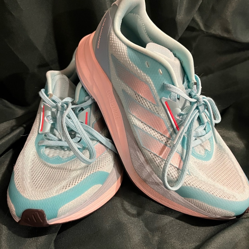 Adidas Women's Aqua and Coral Athletic Shoes